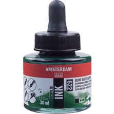 Amsterdam Sıvı Akrilik Mürekkep Boya 30ML 622 Olive Green Deep