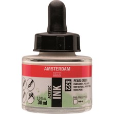 Amsterdam Sıvı Akrilik Mürekkep Boya 30ML 822 Pearl Green