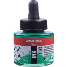 Amsterdam Sıvı Akrilik Mürekkep Boya 30ML 615 Emerald Green