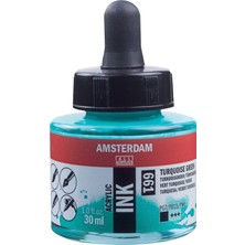 Amsterdam Sıvı Akrilik Mürekkep Boya 30ML 661 Turquoise Green