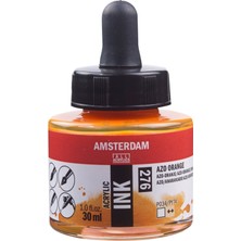 Amsterdam Sıvı Akrilik Mürekkep Boya 30ML 276 Azo Orange