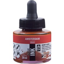 Amsterdam Sıvı Akrilik Mürekkep Boya 30ML 411 Burnt Sienna