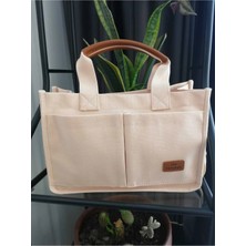 Gülşah Çaptı Bag Üç Gözlü The Tote Bag Canvas Kadın Omuz Çanta