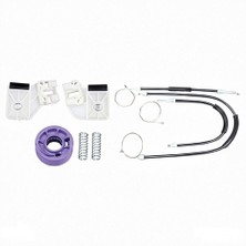 Skilit Samsun Oto Kilit Volkswagen Polo 4 2002-2009 Arası Ön Sol Uyumlu Cam Kriko Teli ve Tamir Seti