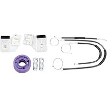 Skilit Samsun Oto Kilit Volkswagen Polo 4 2002-2009 Arası Ön Sağ Uyumlu Cam Kriko Teli ve Tamir Seti