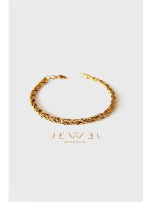 Jewel Sarma Zincir Gold Altın Kaplama Bileklik