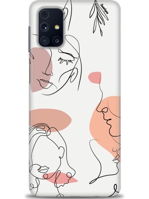 gmotp Samsung Galaxy M31S Kılıf Hd Baskılı - Silüetler