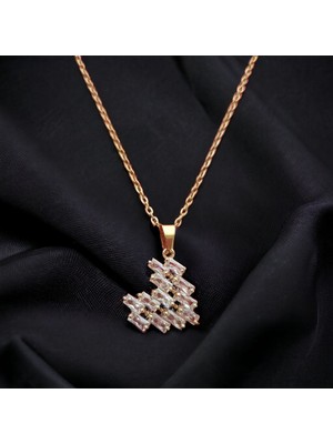 Bs Jewelry Kalp Figürlü Çelik Zirkon Taşlı Kolye BS-120