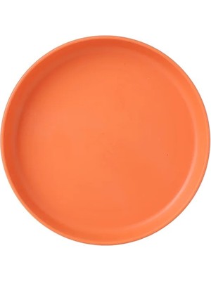 Shanhua Shop Orange Round Plate Style Plastic Plates Reusable ,unbreakable Sturdy Plastic Dinner Plates Bpa Free Dishwasher Safe For Home,kitchen,dinning, Outdoor Use (Yurt Dışından)