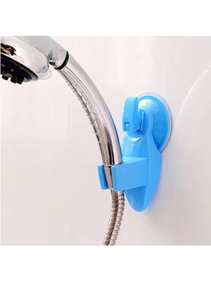 Shanhua Shop Mavi Stil 1pctop Satış Evrensel Banyo Vantuz Güçlü Emme Duş Başlığı Tutucu Braketi Banyo Duvara Montaj Vakum Duş Başlığı Tutucu (Yurt Dışından)