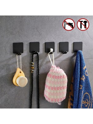 Shanhua Shop D Stili 1 Parça Yumruksuz Depolama Kancası Banyo Tıraş Bıçağı Raf Rafları ve Mutfakta Duvar Depolamasında Banyo Kahyası Için Destek (Yurt Dışından)