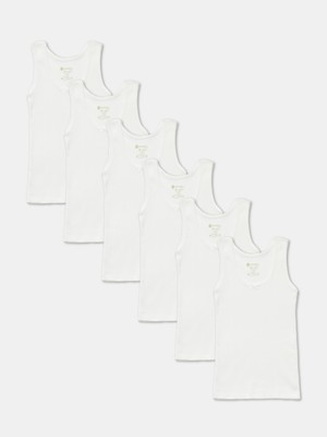 Natuline Kız Çocuk Organik Pamuk Kaşkorse 6'lı Paket Atlet 4003-6