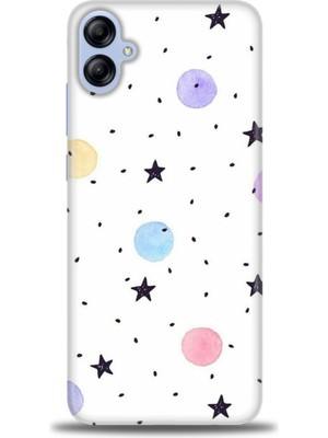 gmotp Samsung Galaxy A04E Kılıf Hd Baskılı - Yıldız ve Daireler