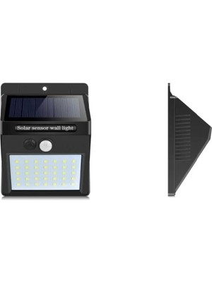 Mobee Hareket Sensör 20 LED Solar Enerji Su Geçirmez Duvar Lambası