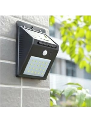 Mobee 20 Led'li Sensörlü Solar Bahçe Balkon Duvar Lambası