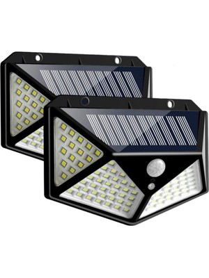 Mobee Güneş Enerjili Bahçe Lambası 100 LED Bahçe Aplik Solar Bahçe Lambası 1410