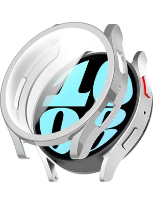 Samsung Galaxy Watch 6 40MM Uyumlu Kasa ve Ekran Koruyucu 360 Tam Koruma Silikon Kılıf
