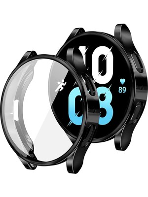 Samsung Galaxy Watch 5 44MM Uyumlu Kasa ve Ekran Koruyucu 360 Tam Koruma Silikon Kılıf