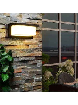 Full Reyon 18 Watt, 3000K Gün Işığı LED Aplik, Otel, Kafe, Bar, Işletme, Villa, Bahçe Duvar Apliği, LED Aplik