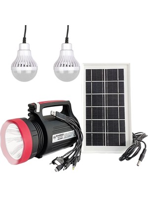 Powermaster Yajıa YJ-1902T 5 W 22 Smd LED 2 Ampullü Solar Işıldak