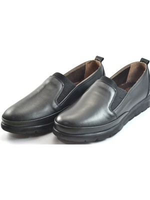 Beety Beety Bk22.740 Deri Siyah Lastikli Kadın Anne Ayakkabı