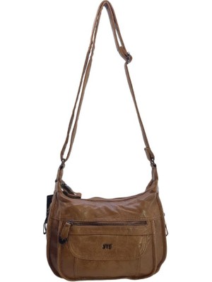 Baginn Y.s.deri Çapraz Askılı Kadın Postacı Çanta Çok Cepli Vegan Deri Bayan Omuz Çantası