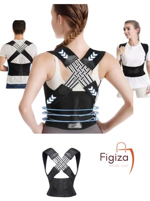 Figiza Medikal Ortopedik Dik Durus Korsesi Durus Düzelten Omuz Sırt Bel Sporcu Korsesi
