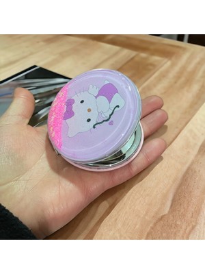 Hello Kitty Model Sulu Hareketli Cep Çanta Makyaj Aynası