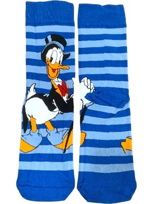 Al Bi 90Lık Donald Duck Donald Amca Karakter Desenli Pamuklu Çorap