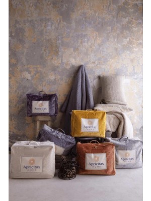 Apricitas Home Basic Softly, Tek Kişilik Yorgan Uyku Seti Gri