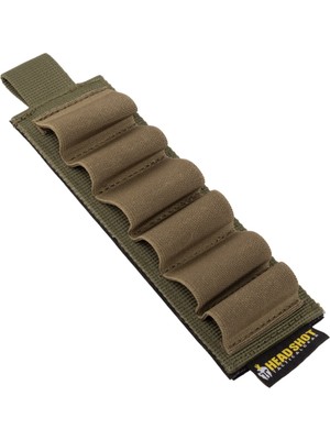 Headshot 12/20 Kalibre Tüfek/dipçik Yanı Taktik Fişeklik Haki