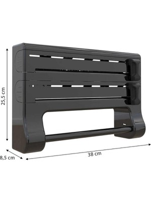 Primanova Mutfak Folyo/havlu Tutucusu-Siyah