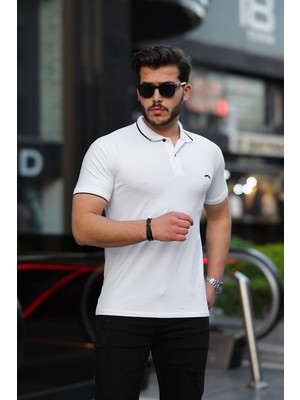 3A Moda Erkek  Pamuk Serin Tutan Dar Kesim Polo Yaka T-Shirt