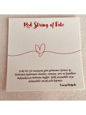 Concept Hubutu Red Strıng Of Fate Kırmızı Ip Çift, Sevgili, Eş, Ruh Eşi, Kabala, Inanış Bilekliği Seti