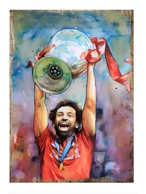 Tablomega Muhammed Salah Liverpool Art Mdf Poster 18CM x 27CM