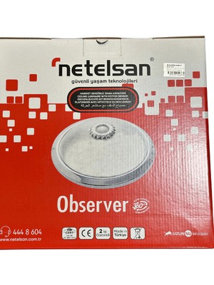 Netelsan Observer 360 Derece Sensörlü Tavan Armatürü