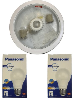 Netelsan Observer 360 Derece Sensörlü Tavan Armatürü + 2 Adet Panasonic 8.5W Beyaz Hediye