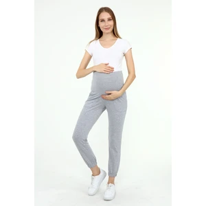 MYRA8091 - Gri Hamile Jogger Eşofman