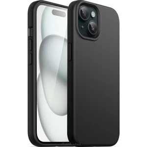 M.TK Moveteck Apple iPhone 15 Kılıf Silikon + 9h Tempereli Nano Cam 2'li Set Ekran Camı