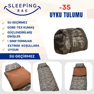 Uyku Tulumu Su Geçirmez -35 Kamuflaj