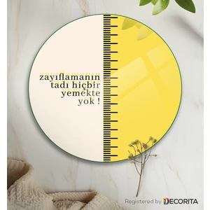 Cam Diyet Tabağı | Cam Sunum Tabağı | Zayıflamanın Tadı | Çap32cm