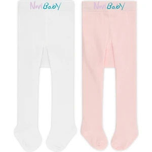 2'li Bebek Pamuklu Külotlu Çorap, Çocuk Yenidoğan Pamuk Kız Erkek Okul Çorabı, Beyaz Ekru Pembe