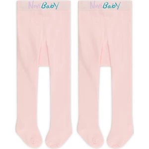 2'li Bebek Pamuklu Külotlu Çorap, Çocuk Yenidoğan Pamuk Kız Erkek Okul Çorabı, Beyaz Ekru Pembe