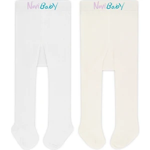 2'li Bebek Pamuklu Külotlu Çorap, Çocuk Yenidoğan Pamuk Kız Erkek Okul Çorabı, Beyaz Ekru Pembe