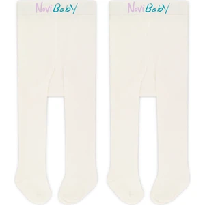 2'li Bebek Pamuklu Külotlu Çorap, Çocuk Yenidoğan Pamuk Kız Erkek Okul Çorabı, Beyaz Ekru Pembe