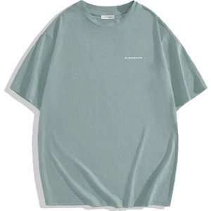 BRZ Collection Unisex Oversize Basic T-Shirt Açık Turkuaz