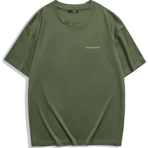BRZ Collection Unisex Oversize Basic T-Shirt Haki