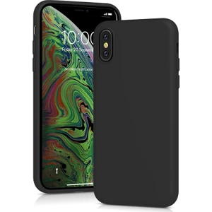 M.TK Moveteck Apple iPhone x - Xs Uyumlu Kılıf Silikon + 9h Tempereli Nano Cam 2'li Set Ekran Camı