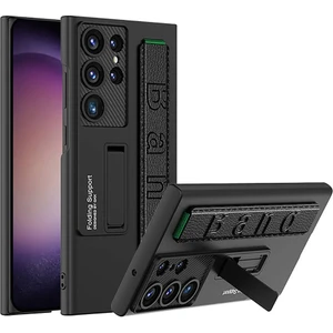 Cepustik Telefon Aksesuarları Galaxy S24 Ultra Kılıf Standlı El Tutacaklı Band Kılıf