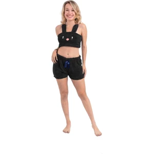 Sweet's Collection Ayarlanabilir Askılı Büstiyer Pijama Takımı Ikili Welsoft Peluş